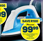 Pineware Spray Dry And Steam Iron PS1091