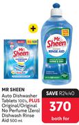 Mr Sheen Auto Dishwasher Tablets-100's