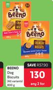 Beeno Dog Biscuits All Variants-For 2 x 800g