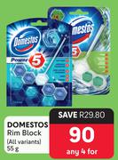 Domestos Rimlock All Variants-For Any 4 x 55g