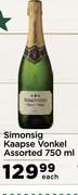 Simonsig Kaapse Vonkel Assorted-750ml Each