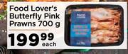 Food Lover's Butterfly Pink Prawns-700g Each