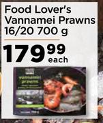 Food Lover's Vannamei Prawns 16/20-700g Each