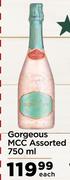 Gorgeous MCC Assorted-750ml Each