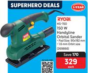Ryobi 150W Handyline Orbital Sander HS-150-Each