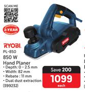 Ryobi 850W Hand Planer PL-850