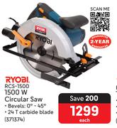 Ryobi 1500W Circular Saw RCS-1500