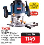 Ryobi 1200W Router RE-1255-Each