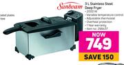 Sunbeam 3L Stainless Steel Deep Fryer