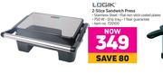 Logik 2 Slice Sandwich Press