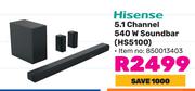 Hisense 5.1 Channel 540W Soundbar HS5100 850013403