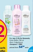 Oh So Heavenly Foam Baths-750ml Each