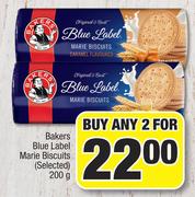 Bakers Blue Label Marie Biscuits (Selected)-For Any 2 x 200g