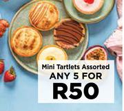 Mini Tartlets Assorted-For Any 5