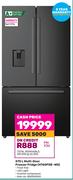 Hisense 575L Multi Door Freezer Fridge H760FSB-WD