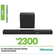 Hisense 480W Home Theatre Soundbar 23-823
