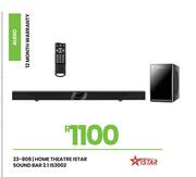 Istar 2.1 Home Theatre Sound Bar IS3002 23-808