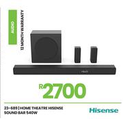 Hisense 540W Home Theatre Sound Bar 23-689