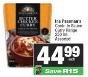 Ina Paarman's Cook In Sauce Curry Range Assorted-250ml