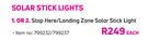 Stop Here/ Landing Zone Solar Stick Lights-Each