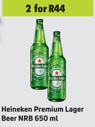 Heineken Premium Lager Beer NRB-For 2 x 650ml