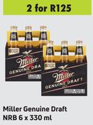 Miller Genuine Draft NRB-For 2 x 6 x 330ml