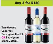 Two Oceans Cabernet Sauvignon Merlot Or Sauvignon Blanc-For Any 3 x 750ml