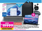 Lenovo Ideapad 5 Intel Core i7 Processor Bundle + Lenovo L15 Mobile Monitor 15.6" FHD IPS