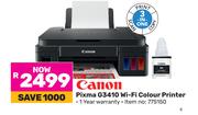 Canon Pixma G3410 WiFi Colour 3 In 1 Printer