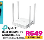 TP Link Dual Band WiFi AC750 Router