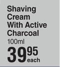 Mister Groomer Shaving Cream With Active Charcoal-100ml Each