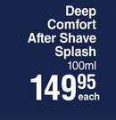 Nivea Men Deep Comfort After Shave Splash-100ml Each