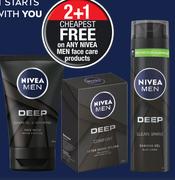 Nivea Men Deep Active Charcoal Face Wash-100ml Each