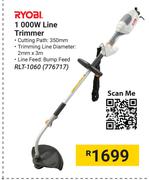  Ryobi 1000W Line Trimmer RLT-1060