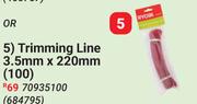 Ryobi Trimming Line 3.5mm x 220mm (100)