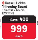 Russell Hobbs Ironing Board 41 x 125cm-Each