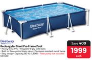 Bestway Rectangular Steel Pro Frame Pool-Each