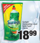 0Sunlight Dishwashing Liquid Refill Pouch-750ml