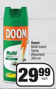 Doom Multi Insect Spray Assorted-300ml Each
