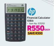 HP Financial Calculator 10 Biit-Each