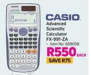 Casio Advanced Scientific Calculator FX-991-ZA-Each