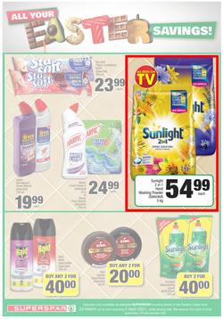 SUPERSPAR EASTERN CAPE : Your One Stop Easter Shop (23 March - 5 April 2021) Valid in Cofimvaba, Daku, Georgious, Highway, Kwantu, Mdantsane, Ndu, New Brighton, Stanford Square, Tamz, Zonke, page 6