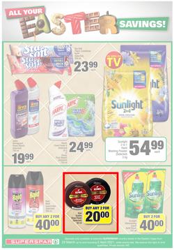 SUPERSPAR EASTERN CAPE : Your One Stop Easter Shop (23 March - 5 April 2021) Valid in Cofimvaba, Daku, Georgious, Highway, Kwantu, Mdantsane, Ndu, New Brighton, Stanford Square, Tamz, Zonke, page 6
