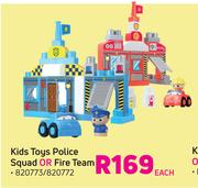 Kids Toys Police Squad Or Fire Team-Each