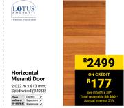 Lotus Horizontal Meranti Door 34055
