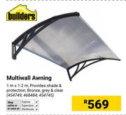 Builders Multiwall Awning 1m X 1.2m 454749, 468484, 454745