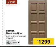 Kayo Bastion Barricade Door 755696-2.032m(h) X 813mm(w)