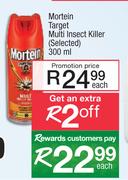 Mortein Target Multi Insect Killer (Selected)-300ml Each