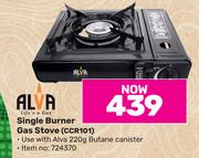 Alva Single Burner Gas Stove CCR101