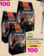 Campmaster Briquettes-For 3 x 4Kg